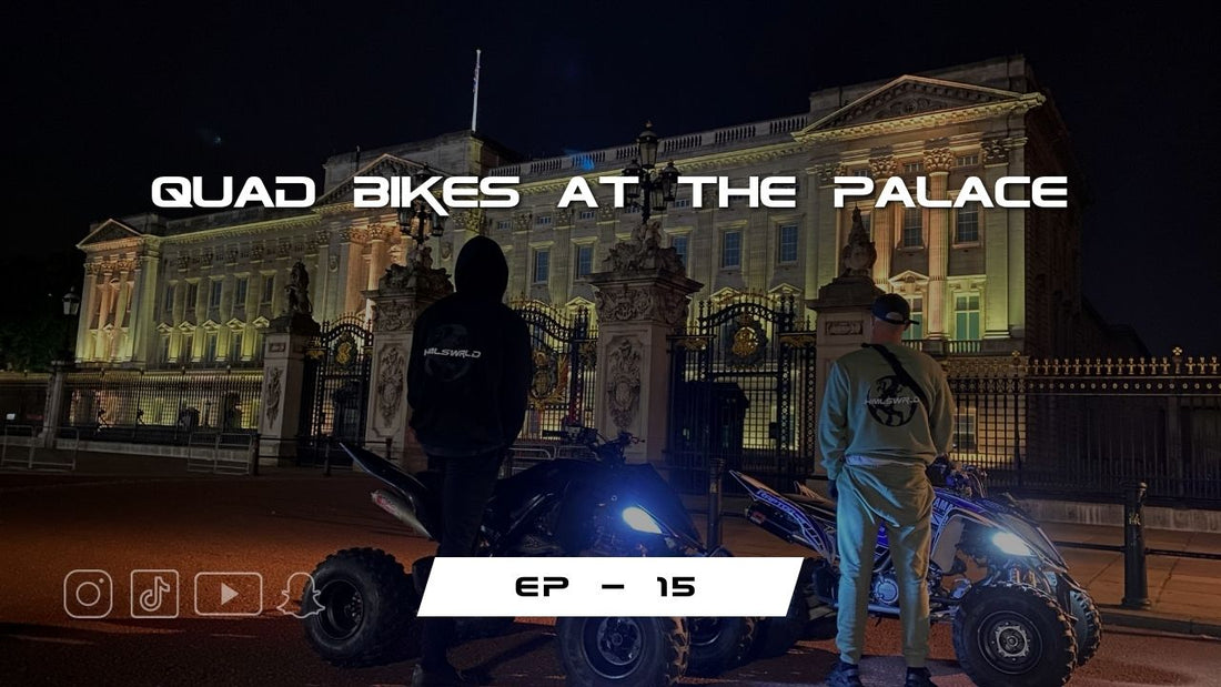 Quad bikes at Buckingham palace
