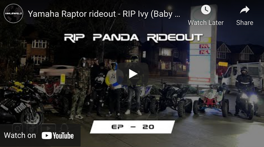 Yamaha Raptor rideout - RIP Ivy (Baby Panda)