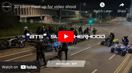 30 bikes meet up for video shoot