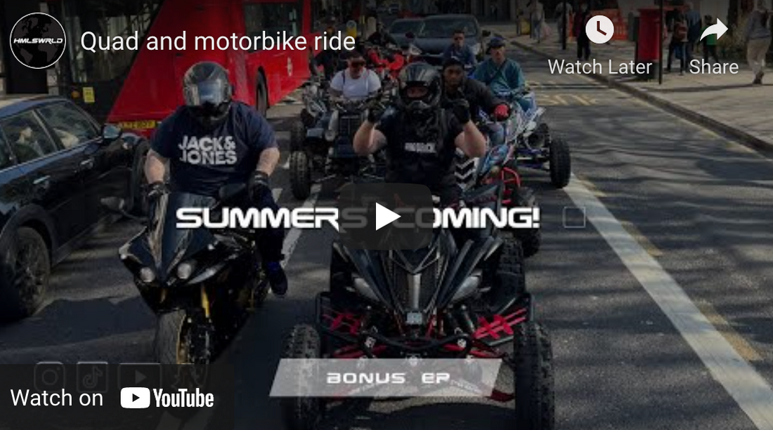 Quad and motorbike ride