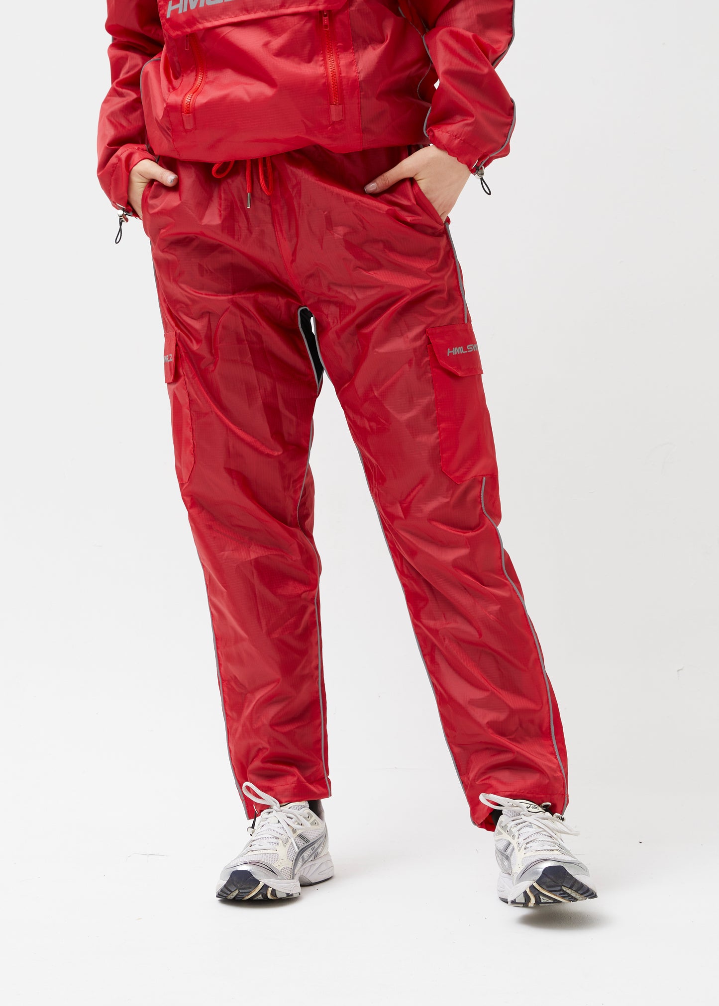 Red Windbreaker Tracksuit