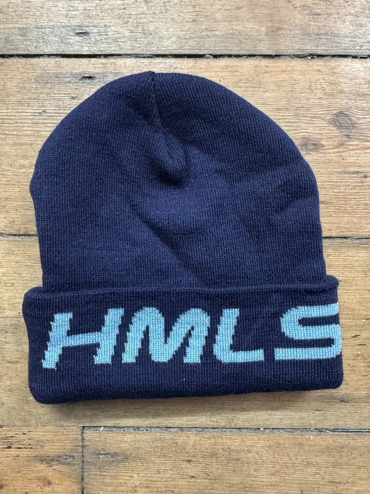 HMLSWRLD Utility Beanie – Navy / Light Blue