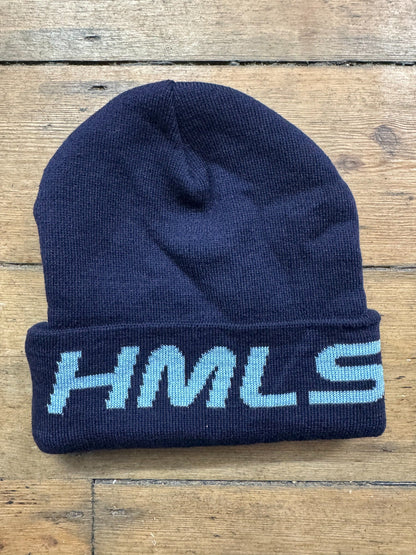 HMLSWRLD Utility Beanie – Navy / Light Blue