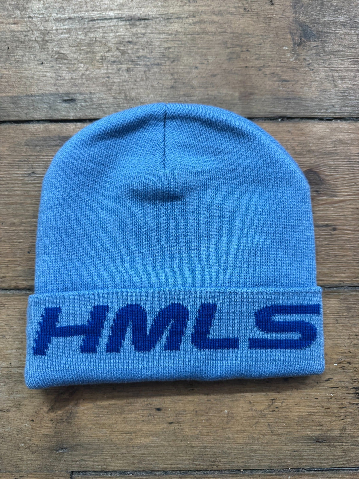 HMLSWRLD Utility Beanie – Sky Blue / Navy