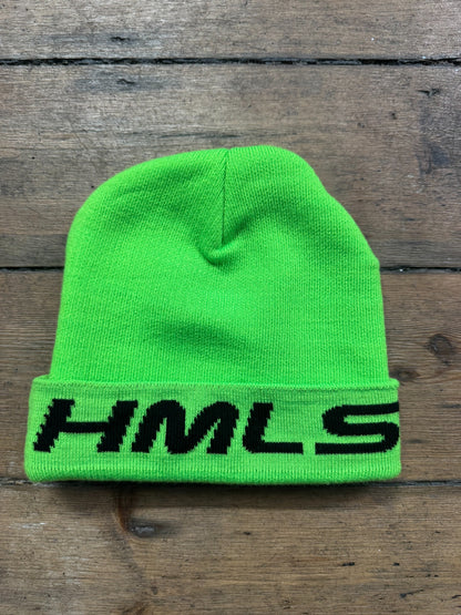 HMLSWRLD Utility Beanie – Lime / Black
